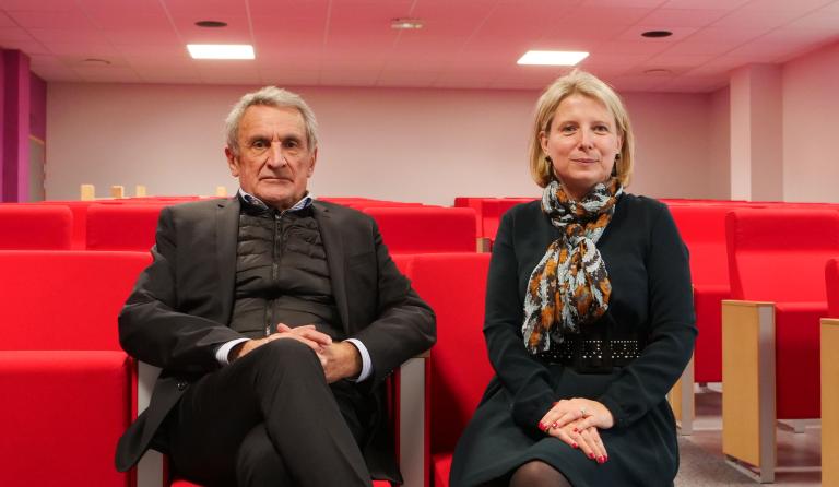 Séverine Delidais, directrice générale de l'EDM et Xavier Mirepoix, président