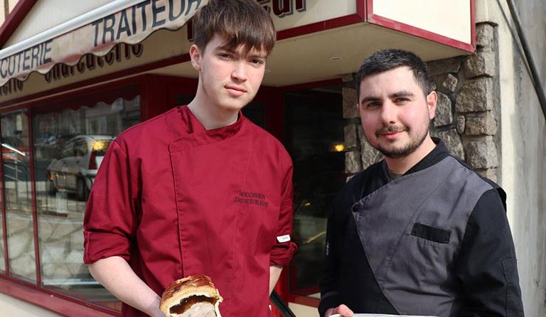 Hugo Maignier de l'Ecole des Métiers se prépare pour le MAF Charcutier Traiteur